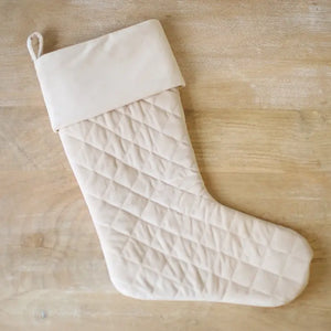 Quilted Stocking- 2 Color Options