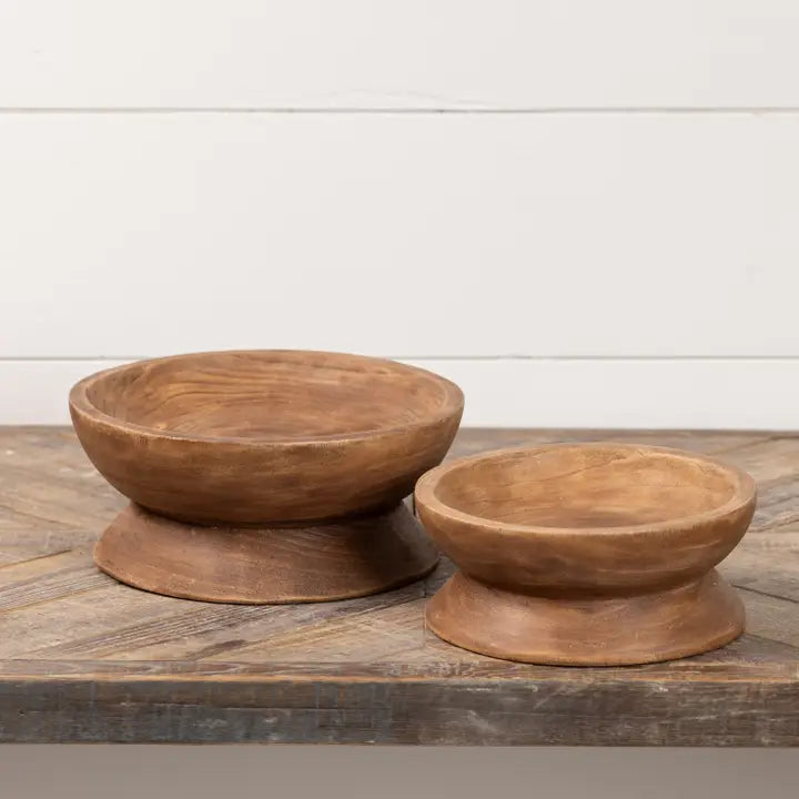 Raised Wood Bowls