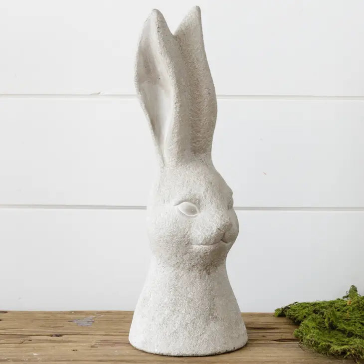 Cement Rabbit Bust- Large