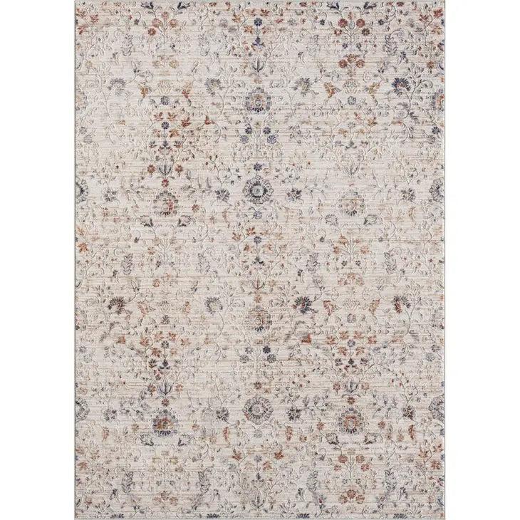 Lacey Floral/Botanical Traditional Polyester Blend Area Rug