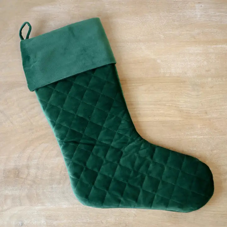 Quilted Stocking- 2 Color Options