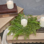 14" Mixed Fern Candle Ring