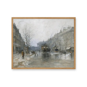 Paris Winter Street Print