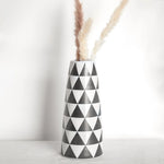 Triangle Checkered Vase