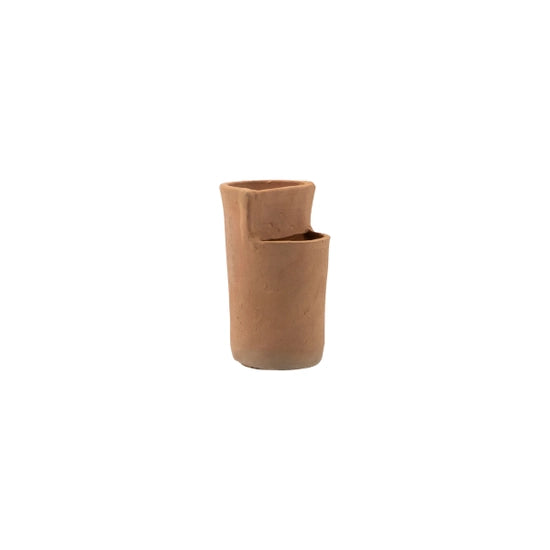 Split Level Terracotta Vase