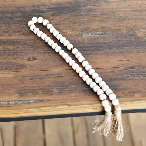 28" Washed Bead with Tassel