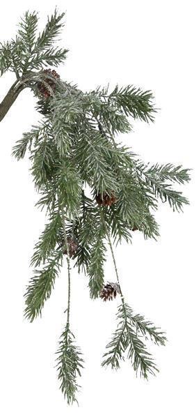 22" Frosted Hanging Basalm Spray