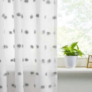 Pom-Pom Semi Sheer Window Curtain
