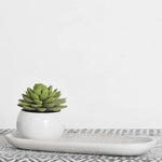 Julie Long White Accent Tray